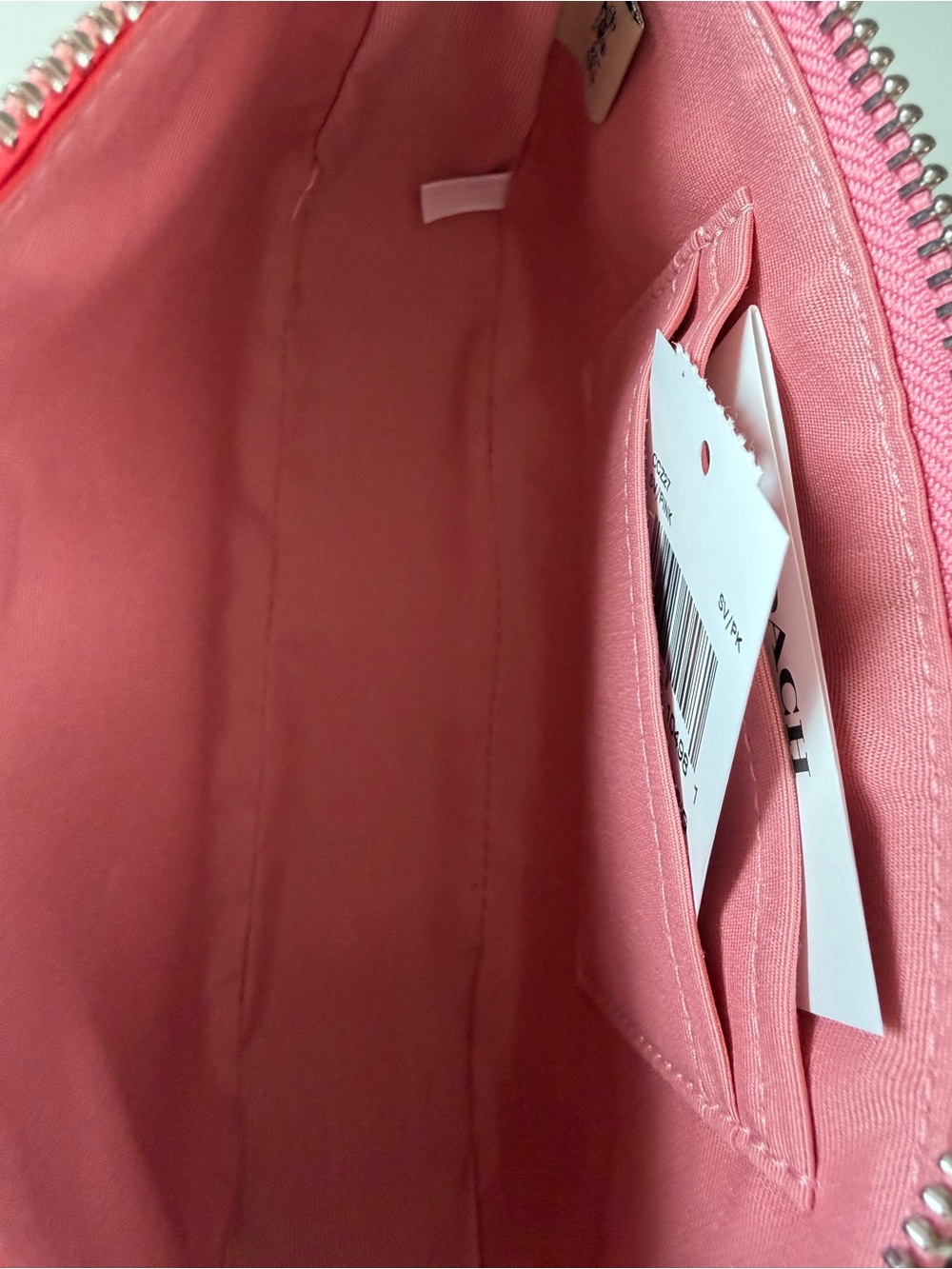 ๐ Coach Nolita 19 Pink Patent Signature Chain Bag CC727 NWT Barbiecore - Picture 6 of 17